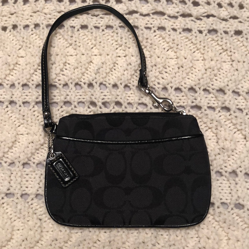 Black Coach Wristlet